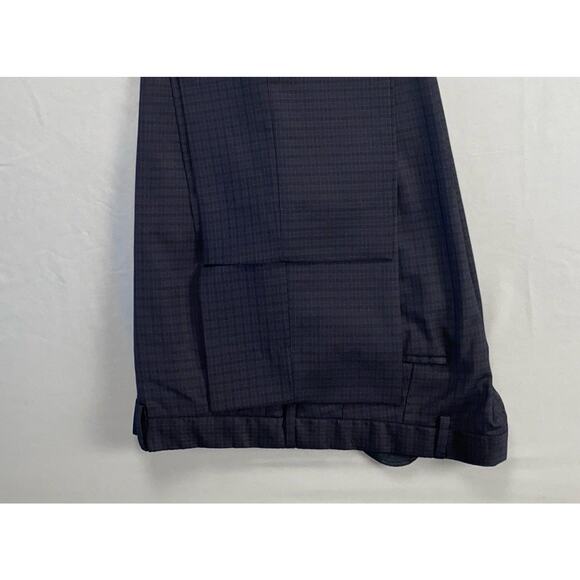 Hugo Boss Hugo3/Genius2 Flat Front Tri-Check Wool Flannel Dress Pants. 40R 35X31 - Picture 3 of 9